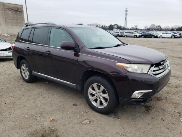 5TDBK3EH6BS043356 - 2011 TOYOTA HIGHLANDER BASE Violet photo 4