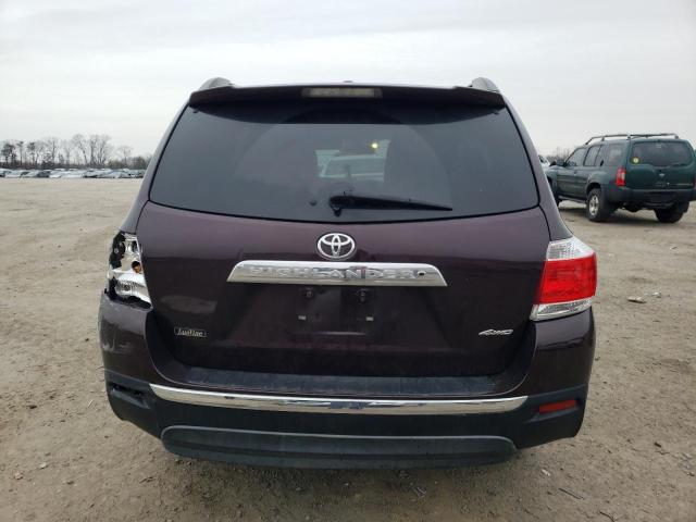 5TDBK3EH6BS043356 - 2011 TOYOTA HIGHLANDER BASE Violet photo 6