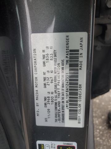 JM1BL1SF8A1247351 - 2010 MAZDA 3 I BLACK photo 12