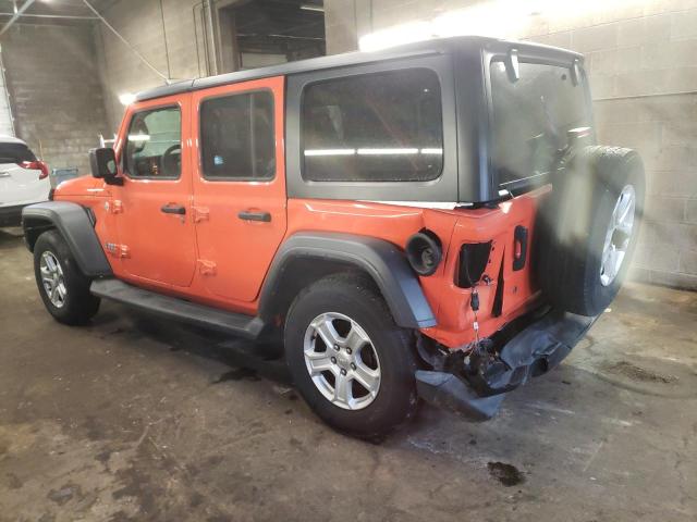 1C4HJXDN8JW201674 - 2018 JEEP WRANGLER U SPORT Помаранчевий фото 2