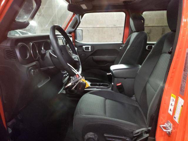 1C4HJXDN8JW201674 - 2018 JEEP WRANGLER U SPORT Помаранчевий фото 7