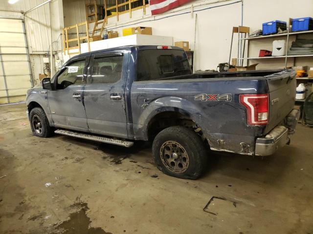 1FTEW1EPXGKF51583 - 2016 FORD F150 SUPERCREW BLUE photo 2