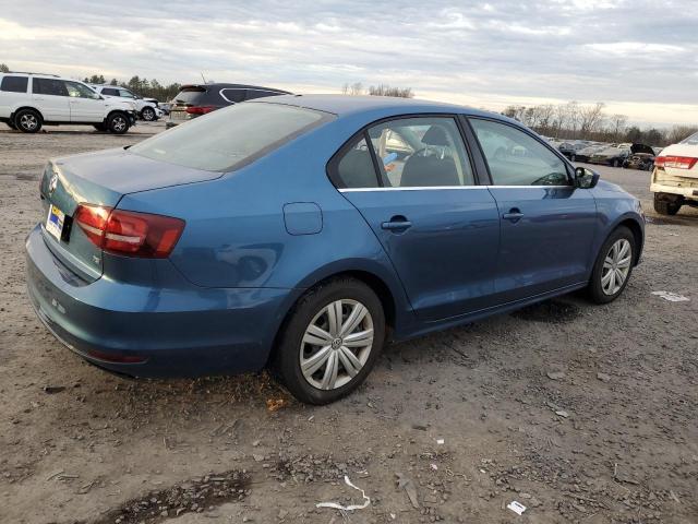 3VW2B7AJ8HM308042 - 2017 VOLKSWAGEN JETTA S BLUE photo 3