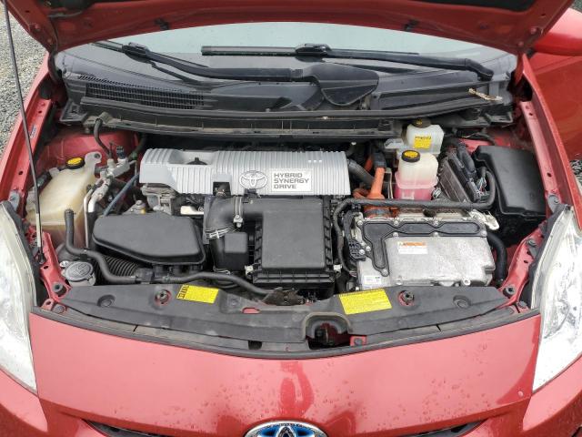 JTDKN3DU1B1448494 - 2011 TOYOTA PRIUS RED photo 11