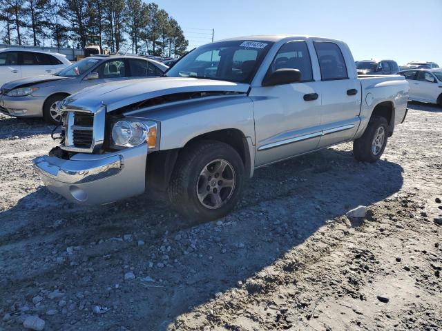 1D7HE58K97S108077 - 2007 DODGE DAKOTA QUAD LARAMIE SILVER photo 1