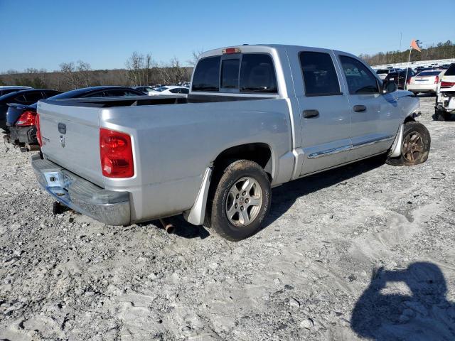 1D7HE58K97S108077 - 2007 DODGE DAKOTA QUAD LARAMIE SILVER photo 3