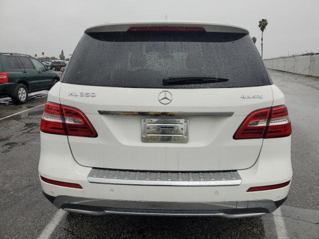 4JGDA5HB2FA548713 - 2015 MERCEDES-BENZ ML 350 4MATIC WHITE photo 6