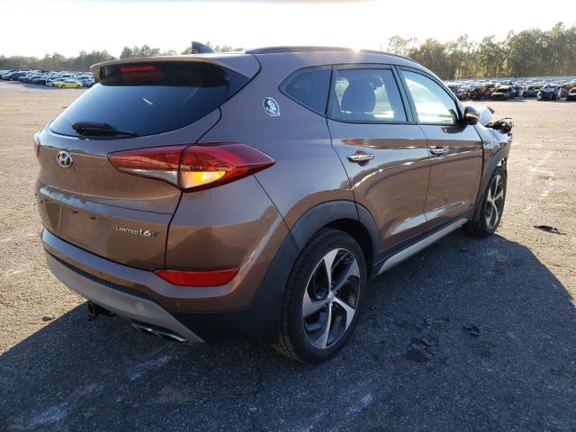 KM8J33A24HU354519 - 2017 HYUNDAI TUCSON LIMITED BROWN photo 3