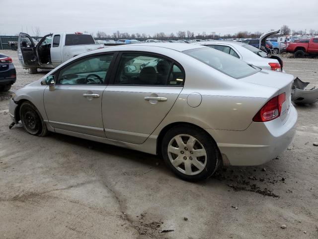 1HGFA15558L042645 - 2008 HONDA CIVIC LX SILVER photo 2