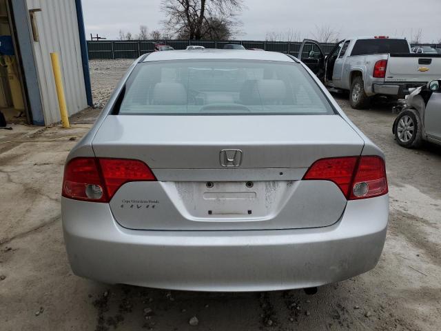 1HGFA15558L042645 - 2008 HONDA CIVIC LX SILVER photo 6