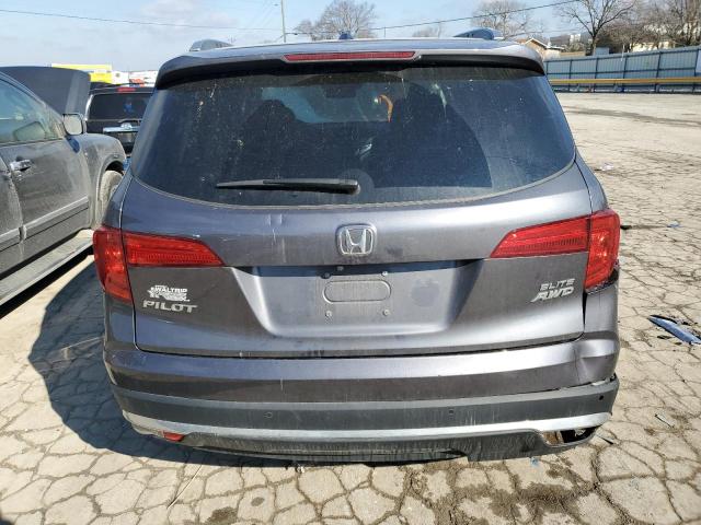 5FNYF6H06JB067441 - 2018 HONDA PILOT ELITE GRAY photo 6