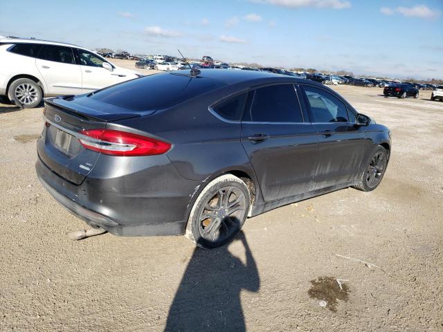 3FA6P0HD9JR240376 - 2018 FORD FUSION SE GRAY photo 3