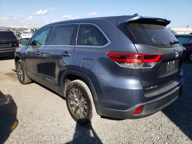 5TDZZRFH0KS298600 - 2019 TOYOTA HIGHLANDER LE BLUE photo 2