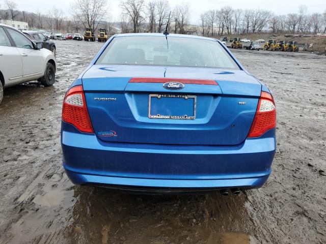 3FAHP0HA9CR428963 - 2012 FORD FUSION SE BLUE photo 6