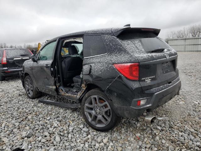 5FNYF8H51PB020561 - 2023 HONDA PASSPORT EXL BLACK photo 2