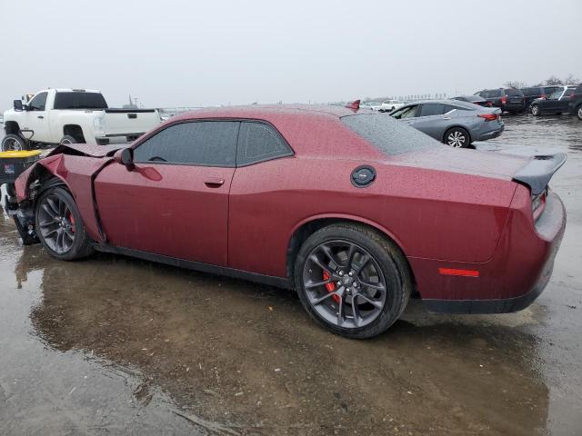 2C3CDZFJ0NH181789 - 2022 DODGE CHALLENGER R/T SCAT PACK BURGUNDY photo 2