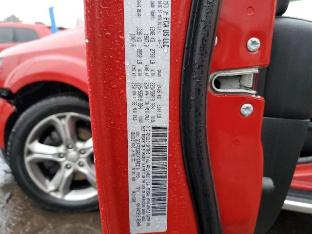 3C4PDCGB2HT648319 - 2017 DODGE JOURNEY CROSSROAD RED photo 14