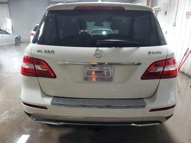 4JGDA5HB5DA208372 - 2013 MERCEDES-BENZ ML 350 4MATIC WHITE photo 6