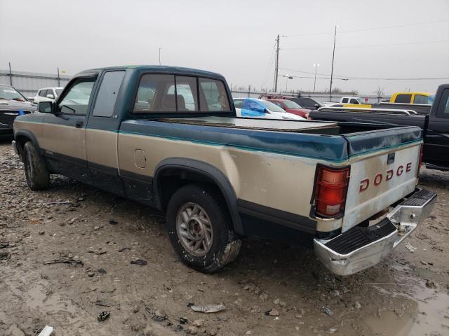 1B7GL23Y2PS112851 - 1993 DODGE DAKOTA GREEN photo 2