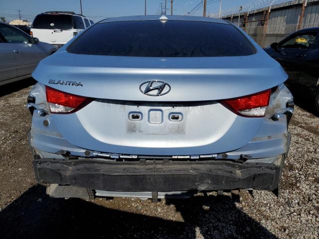 KMHDH4AE6DU592820 - 2013 HYUNDAI ELANTRA GLS BLUE photo 6