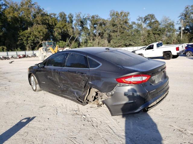 3FA6P0LU7GR359981 - 2016 FORD FUSION SE HYBRID GRAY photo 2