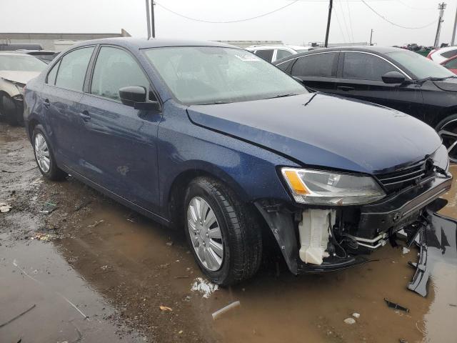 3VW2K7AJ4EM395403 - 2014 VOLKSWAGEN JETTA BASE BLUE photo 4