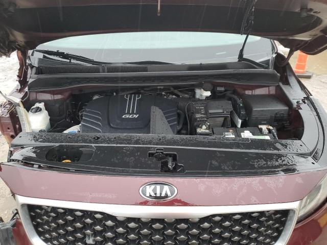 KNDMC5C17J6403935 - 2018 KIA SEDONA EX BURGUNDY photo 12