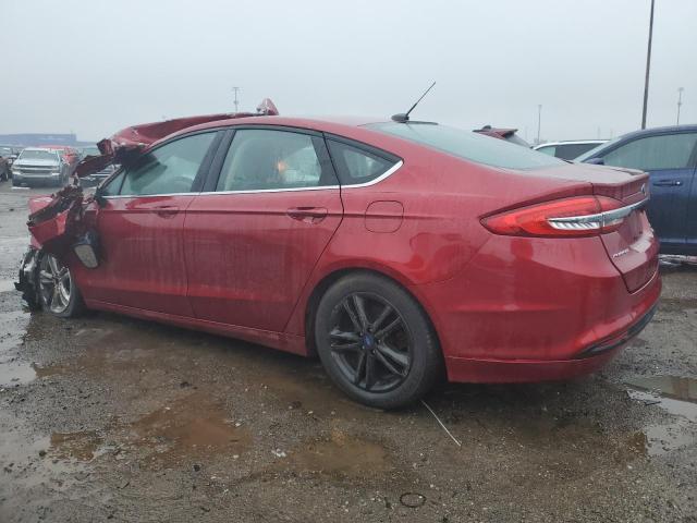 3FA6P0HD5JR259944 - 2018 FORD FUSION SE RED photo 2