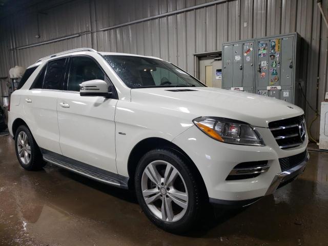 4JGDA5HB6CA035122 - 2012 MERCEDES-BENZ ML 350 4MATIC WHITE photo 4
