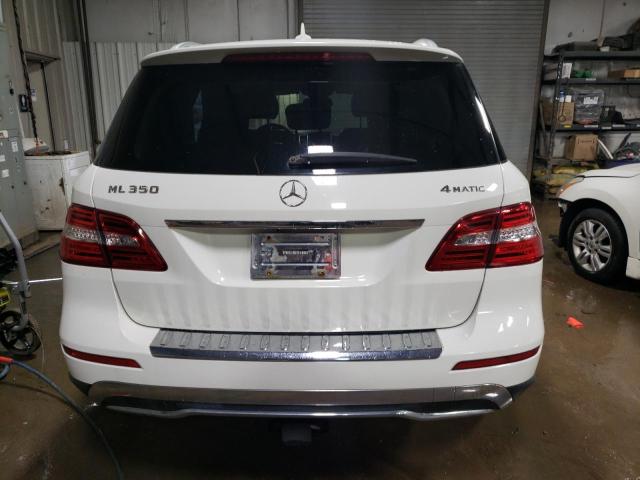 4JGDA5HB6CA035122 - 2012 MERCEDES-BENZ ML 350 4MATIC WHITE photo 6