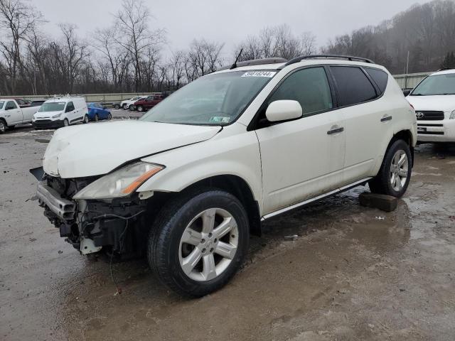 JN8AZ08W86W518113 - 2006 NISSAN MURANO SL WHITE photo 1