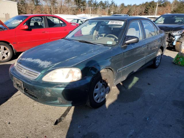 2HGEJ6613XH529939 - 1999 HONDA CIVIC BASE GREEN photo 1