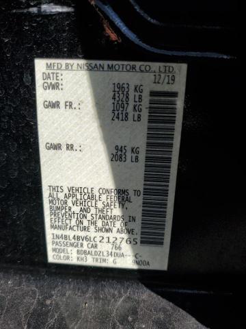 1N4BL4BV6LC212765 - 2020 NISSAN ALTIMA S BLACK photo 13