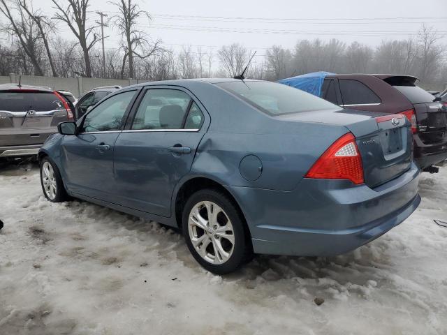 3FAHP0HA7CR244072 - 2012 FORD FUSION SE BLUE photo 2