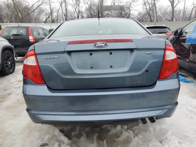 3FAHP0HA7CR244072 - 2012 FORD FUSION SE BLUE photo 6