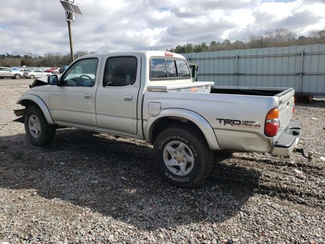 5TEGN92N41Z825621 - 2001 TOYOTA TACOMA DOUBLE CAB PRERUNNER SILVER photo 2