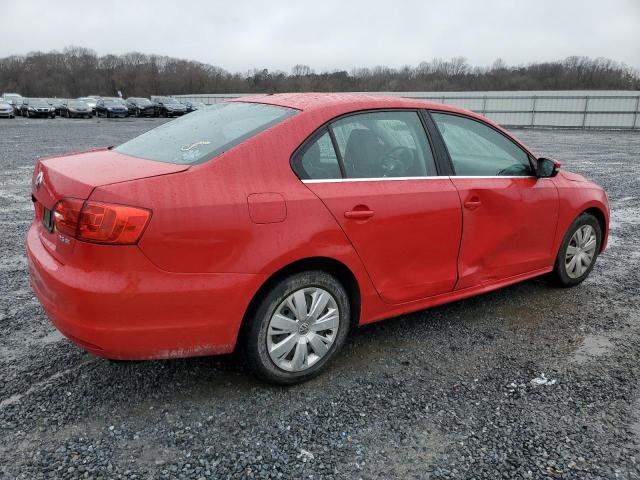 3VWDP7AJ2DM422171 - 2013 VOLKSWAGEN JETTA SE RED photo 3