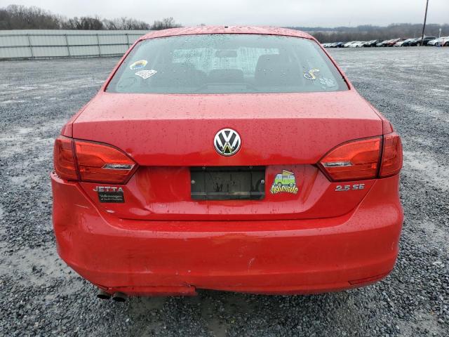 3VWDP7AJ2DM422171 - 2013 VOLKSWAGEN JETTA SE RED photo 6