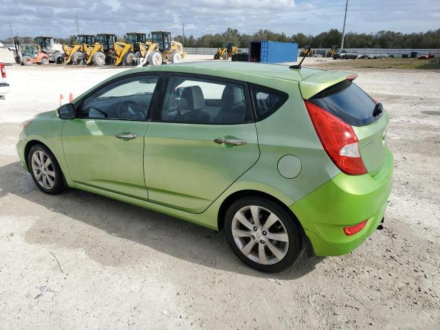 KMHCU5AEXDU078255 - 2013 HYUNDAI ACCENT GLS GREEN photo 2