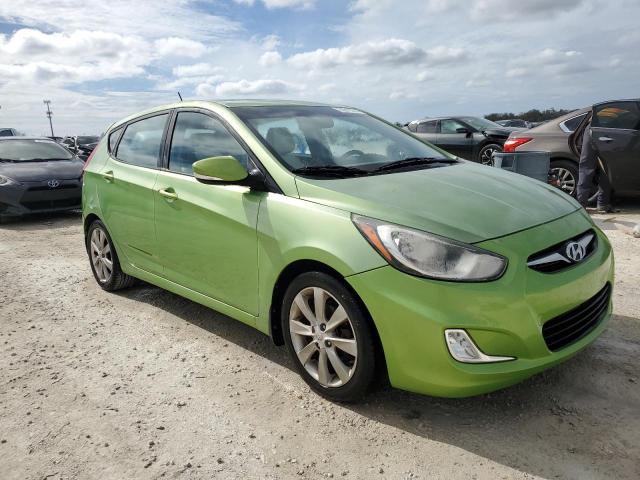 KMHCU5AEXDU078255 - 2013 HYUNDAI ACCENT GLS GREEN photo 4