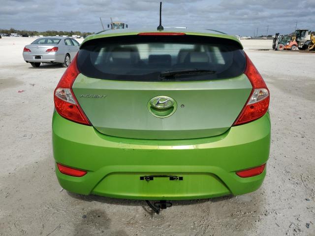 KMHCU5AEXDU078255 - 2013 HYUNDAI ACCENT GLS GREEN photo 6