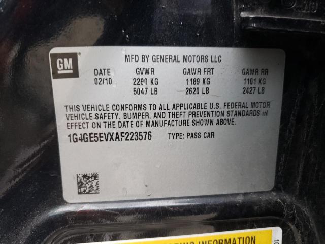 1G4GE5EVXAF223576 - 2010 BUICK LACROSSE CXS 蓝色 照片 12