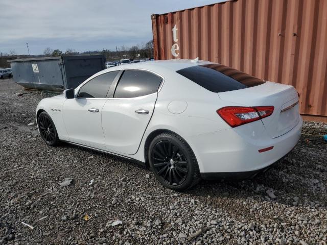 ZAM57XSA4G1183015 - 2016 MASERATI GHIBLI WHITE photo 2