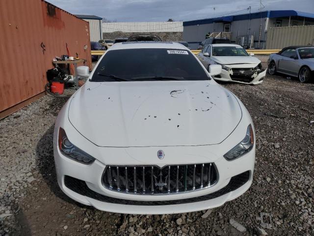 ZAM57XSA4G1183015 - 2016 MASERATI GHIBLI WHITE photo 5