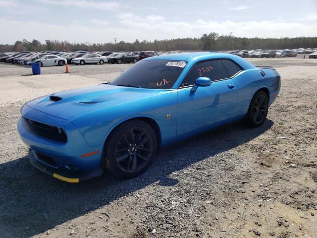 2C3CDZFJ7KH739763 - 2019 DODGE CHALLENGER R/T SCAT PACK BLUE photo 1