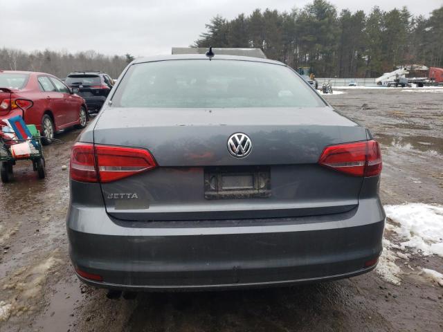 3VW1K7AJ6FM332445 - 2015 VOLKSWAGEN JETTA BASE GRAY photo 6