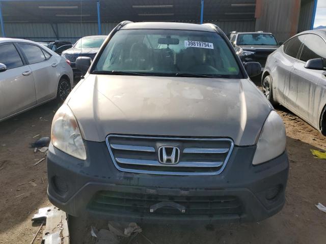 JHLRD78526C047206 - 2006 HONDA CR-V LX TAN photo 5