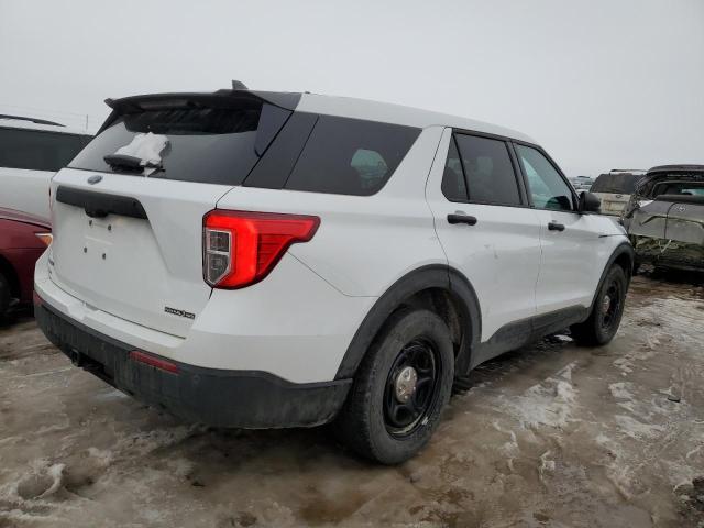 1FM5K8AB8MGC31672 - 2021 FORD EXPLORER POLICE INTERCEPTOR WHITE photo 3