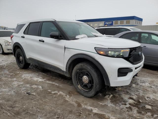 1FM5K8AB8MGC31672 - 2021 FORD EXPLORER POLICE INTERCEPTOR WHITE photo 4