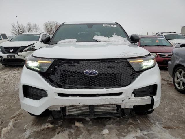 1FM5K8AB8MGC31672 - 2021 FORD EXPLORER POLICE INTERCEPTOR WHITE photo 5